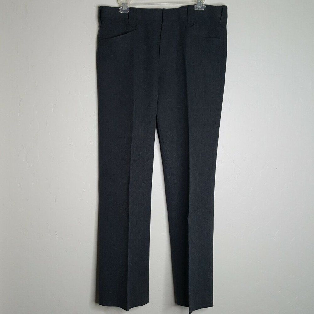 Circle S Western Mens Gray Classic Fit Nylon Pants Size 36.5 x 31 Measured